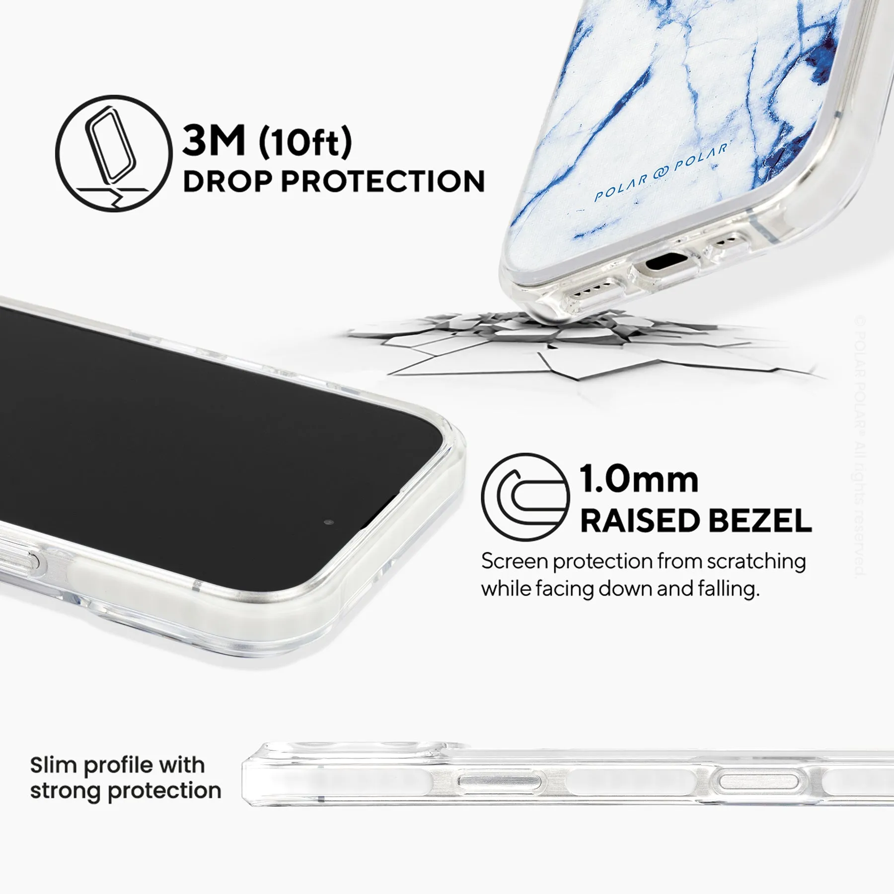 Indigo Vase - iPhone 16 Pro Clear Bumper MagSafe Case