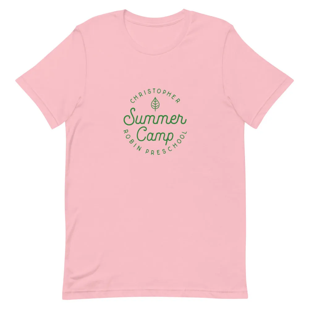 Summer Camp Short-Sleeve Unisex T-shirt, Green Logo